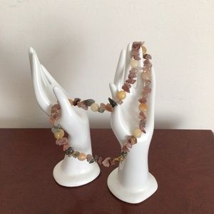 Multicolored  calcite necklace